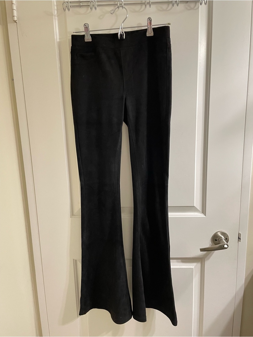 Blank NYC Black High-Rise Flare Pants
